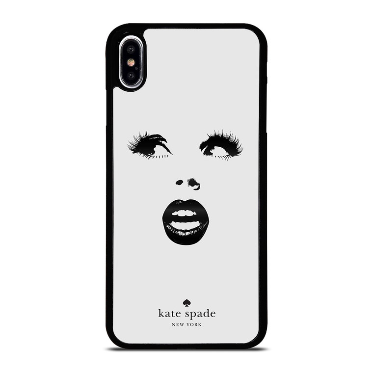 KATE SPADE BLACK WHITE FACE iPhone XS Max Case Cover