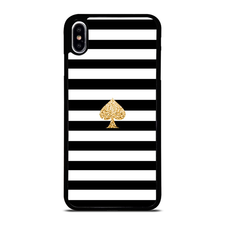 KATE SPADE GOLD AND STRIPES iPhone XS Max Case Cover