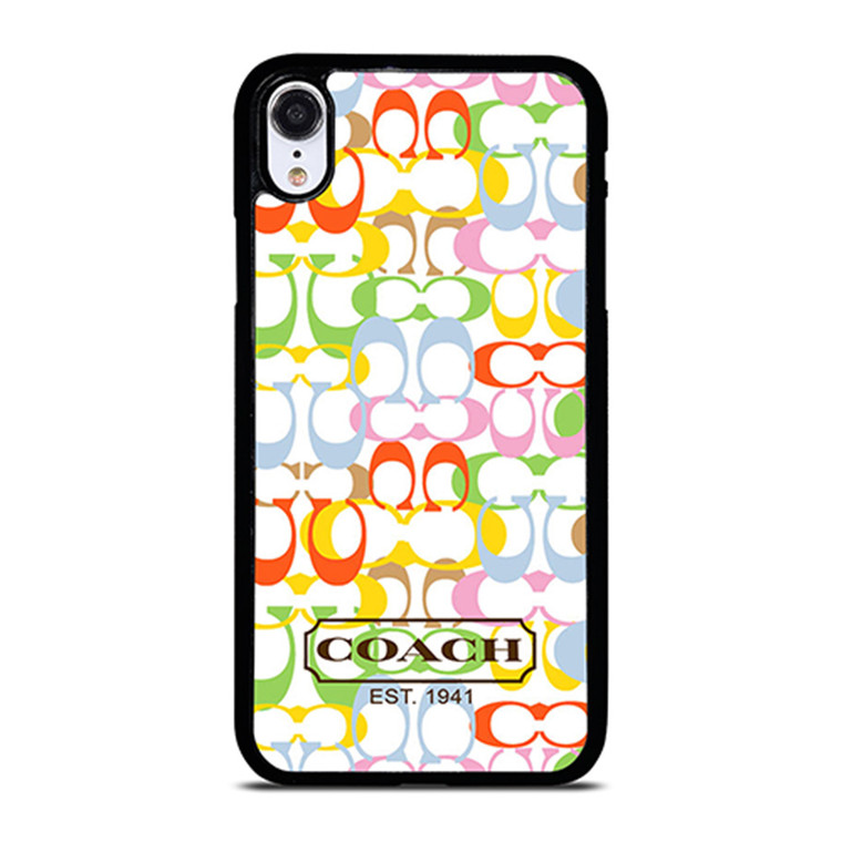 COACH NEW YORK COLORFUL iPhone XR Case Cover