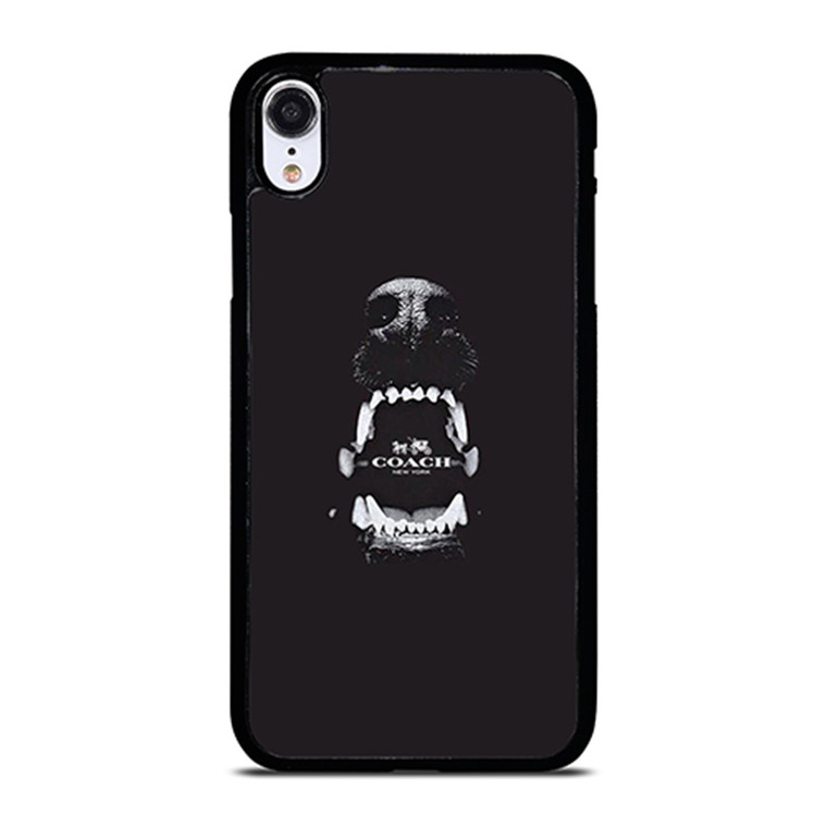 COACH NEW YORK LOGO DOG iPhone XR Case Cover