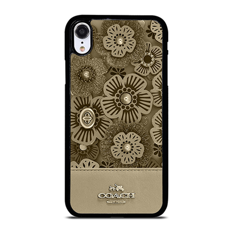 COACH NEW YORK TEA ROSE 2 iPhone XR Case Cover