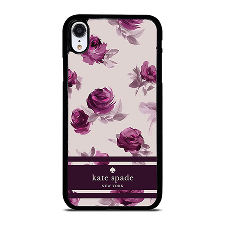 KATE SPADE FLORAL PURPLE iPhone XR Case Cover