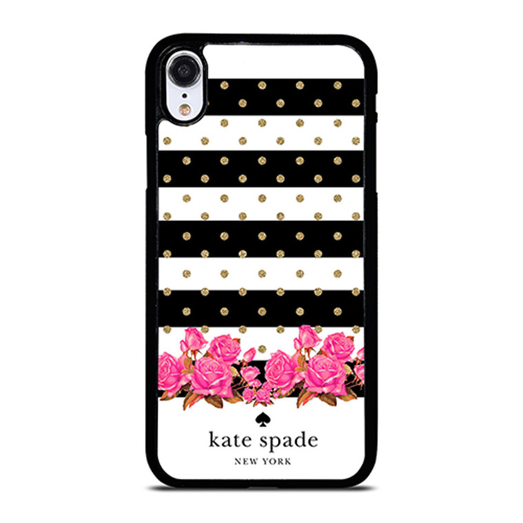 KATE SPADE NEW YORK FLORAL POLKADOTS iPhone XR Case Cover