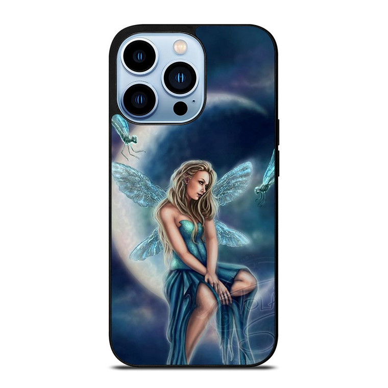 MOON DRAGONFLY FAIRY ART iPhone 13 Pro Max Case Cover