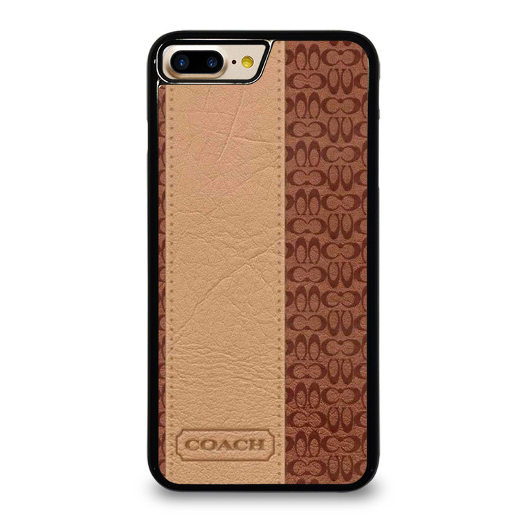 COACH NEW YORK BROWN LEATHER iPhone 7 / 8 Plus Case Cover