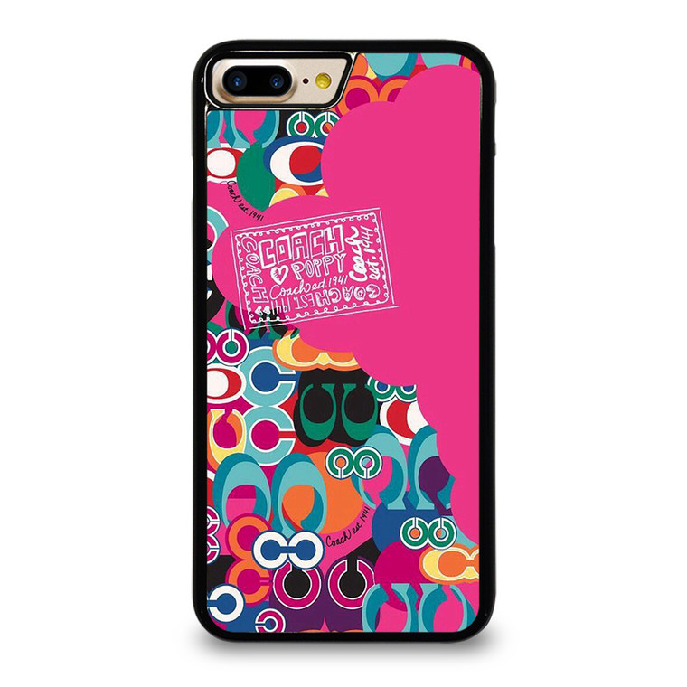 COACH NEW YORK POPPY COLOR FULL iPhone 7 / 8 Plus Case Cover