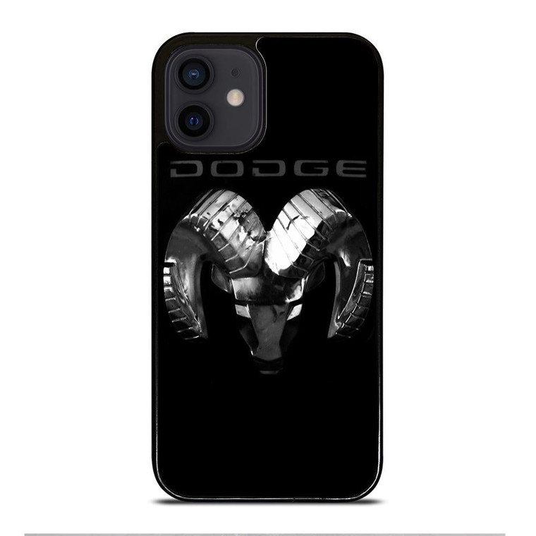 DODGE RAM BLACK LOGO iPhone 12 Mini Case Cover