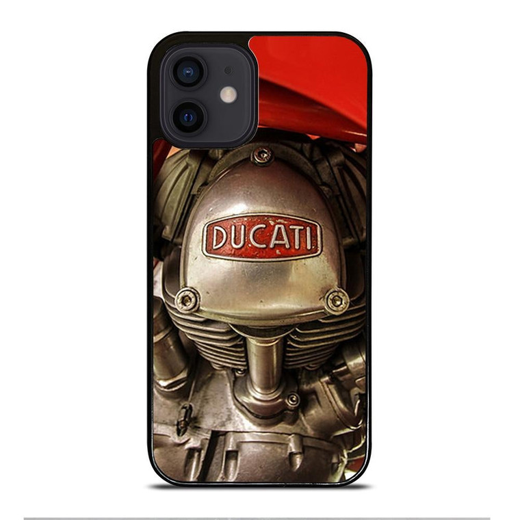 DUCATI ENGINE LOGO RETRO iPhone 12 Mini Case Cover