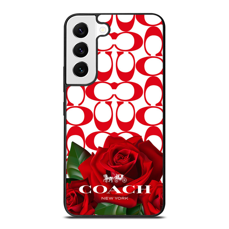 COACH NEW YORK FLOWER 4 Samsung Galaxy S22 Case Cover