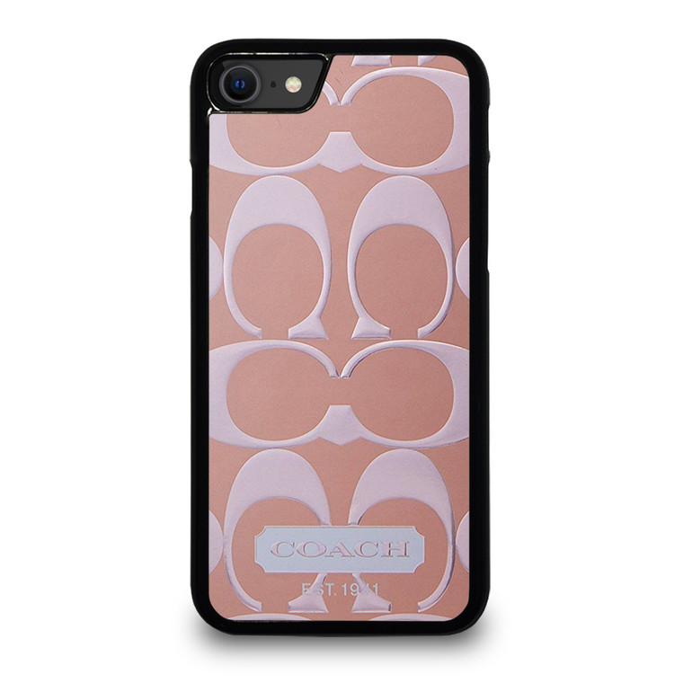 COACH NEW YORK PINK PATTERN iPhone SE 2020 Case Cover