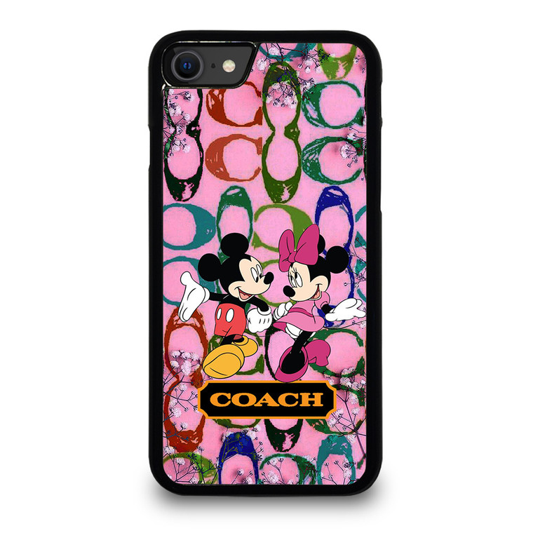 COACH PINK MICKEY MINNIE iPhone SE 2020 Case Cover