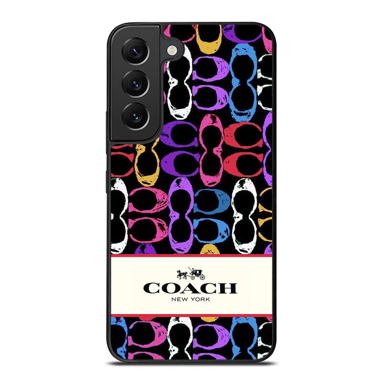 COACH NEW YORK PATTERN COLOR Samsung Galaxy S22 Plus Case Cover