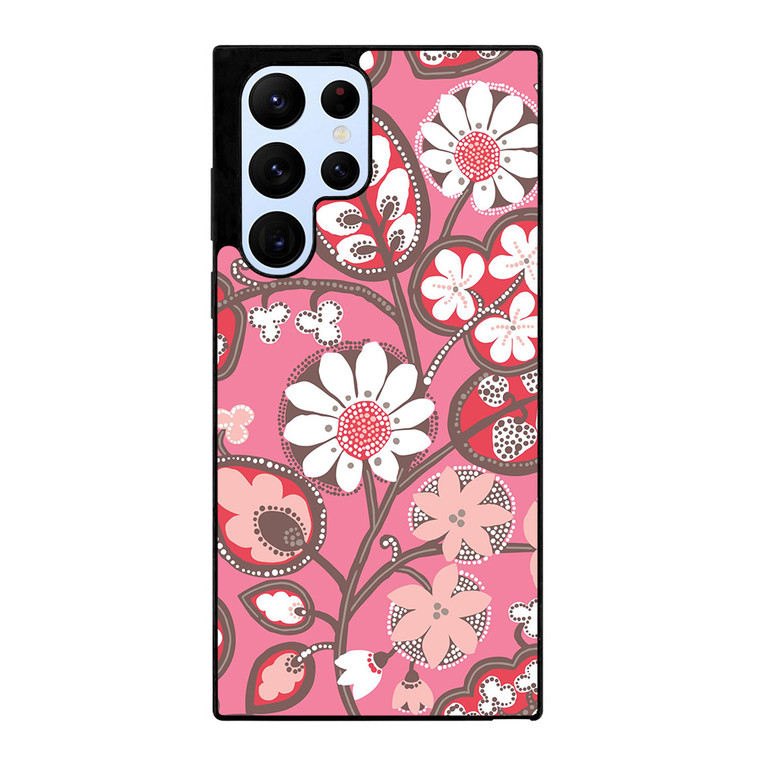 BLUSH PINK VERA BRADLEY PRINT Samsung Galaxy S22 Ultra Case Cover