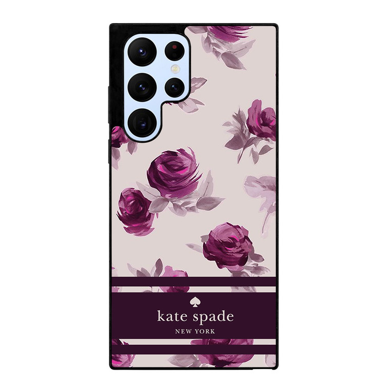 KATE SPADE FLORAL PURPLE Samsung Galaxy S22 Ultra Case Cover