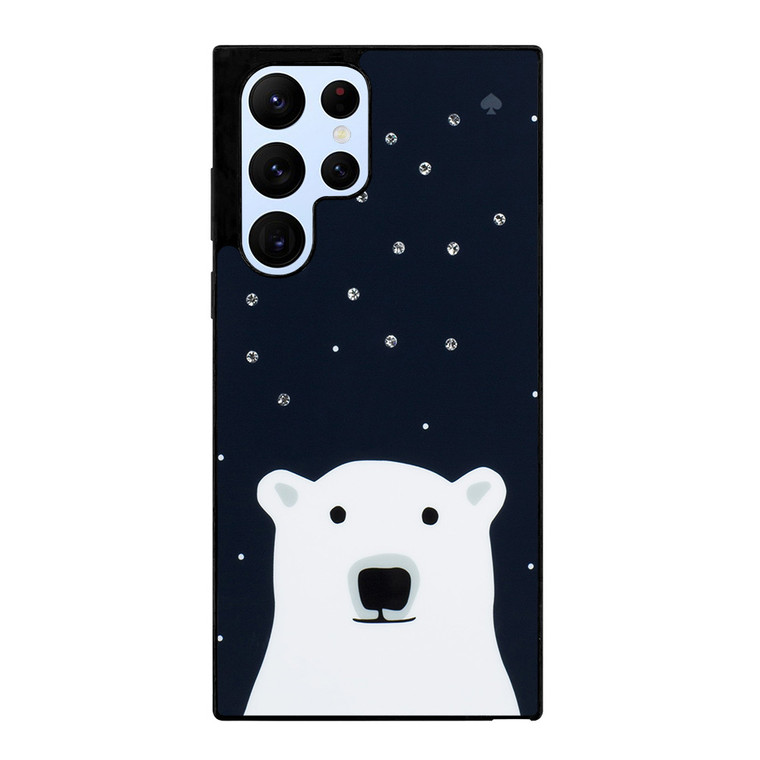 KATE SPADE SPARKLE POLLAR BEAR Samsung Galaxy S22 Ultra Case Cover