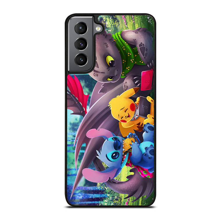 TOOTHLESS STITCH PIKACHU Samsung Galaxy S21 Plus Case Cover