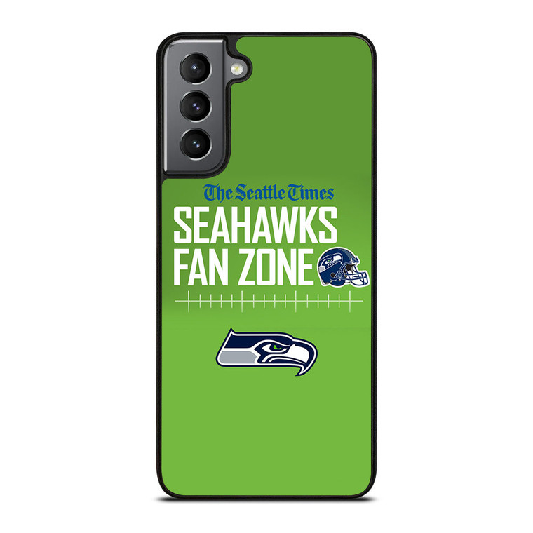 SEATTLE SEAHAWKS FANS ZONE Samsung Galaxy S21 Plus Case Cover
