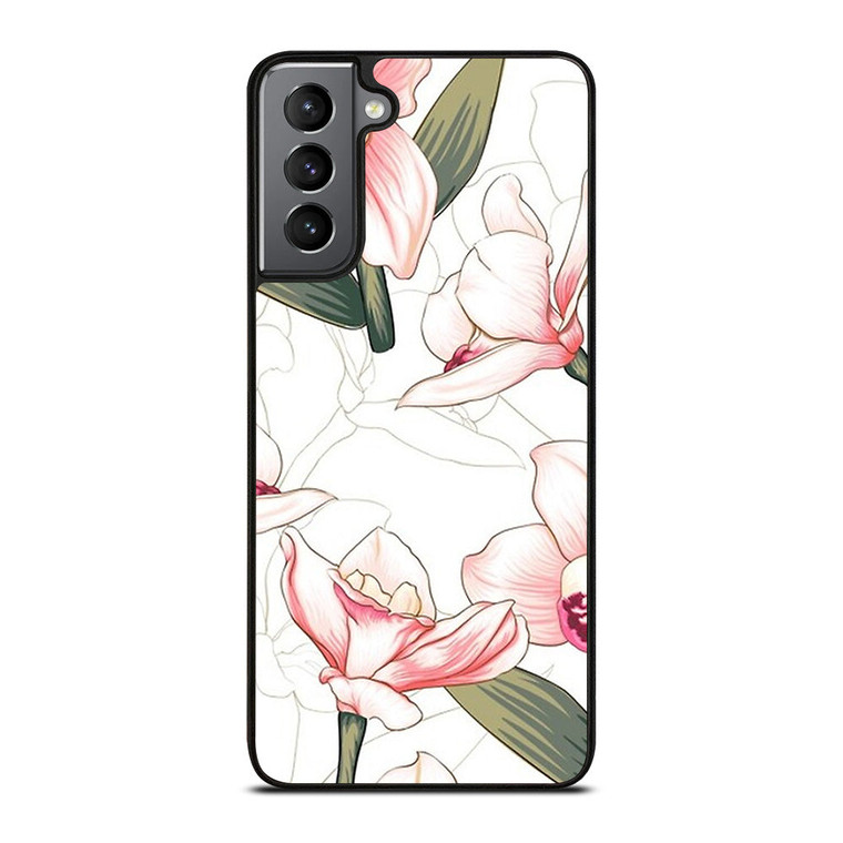 PINK ORCHID FLOWER Samsung Galaxy S21 Plus Case Cover