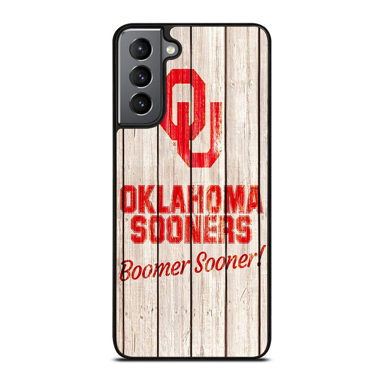OKLAHOMA SOONERS WOODEN LOGO Samsung Galaxy S21 Plus Case Cover
