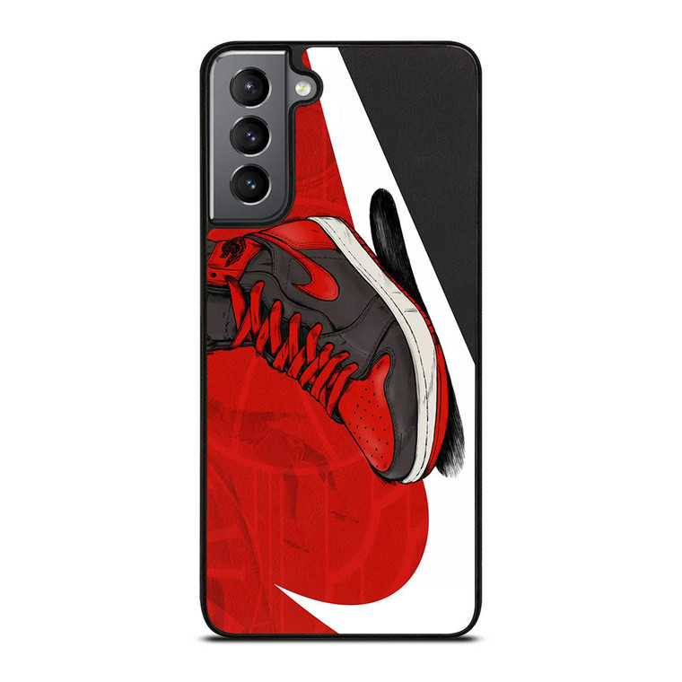 NIKE AIR JORDAN SHOES RED Samsung Galaxy S21 Plus Case Cover