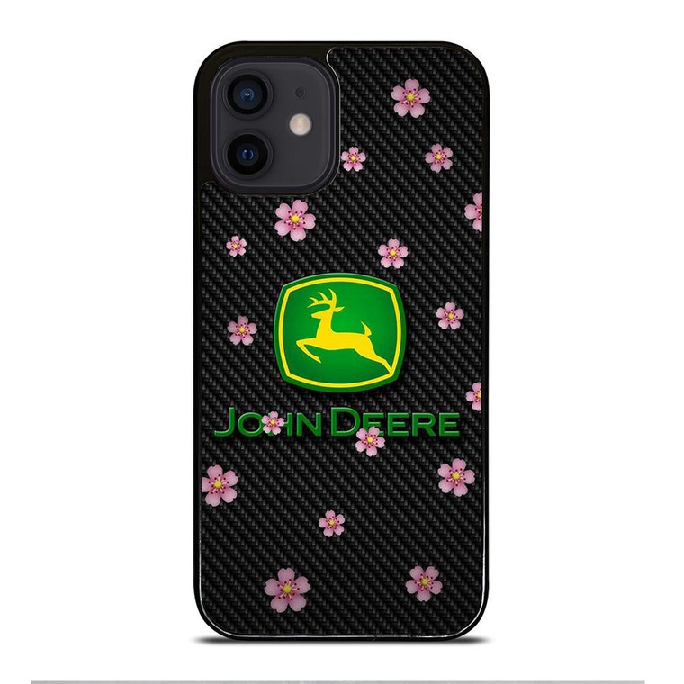 JOHN DEERE FLOWER CARBON iPhone 12 Mini Case Cover