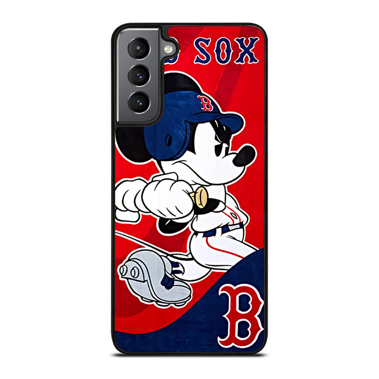 MICKEY MOUSE BOSTON RED SOX Samsung Galaxy S21 Plus Case Cover