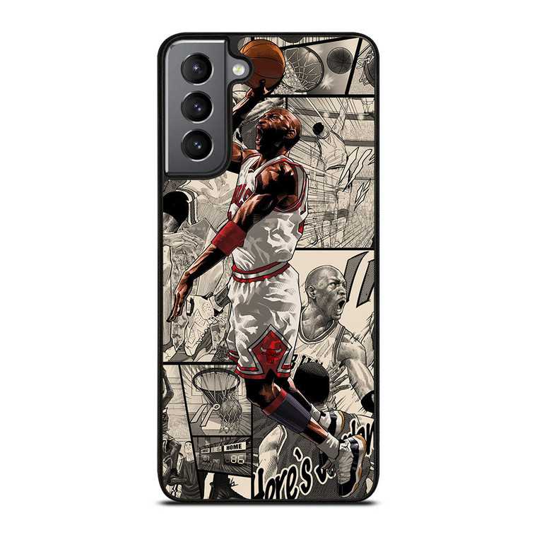 MICHAEL JORDAN COMIC ART Samsung Galaxy S21 Plus Case Cover
