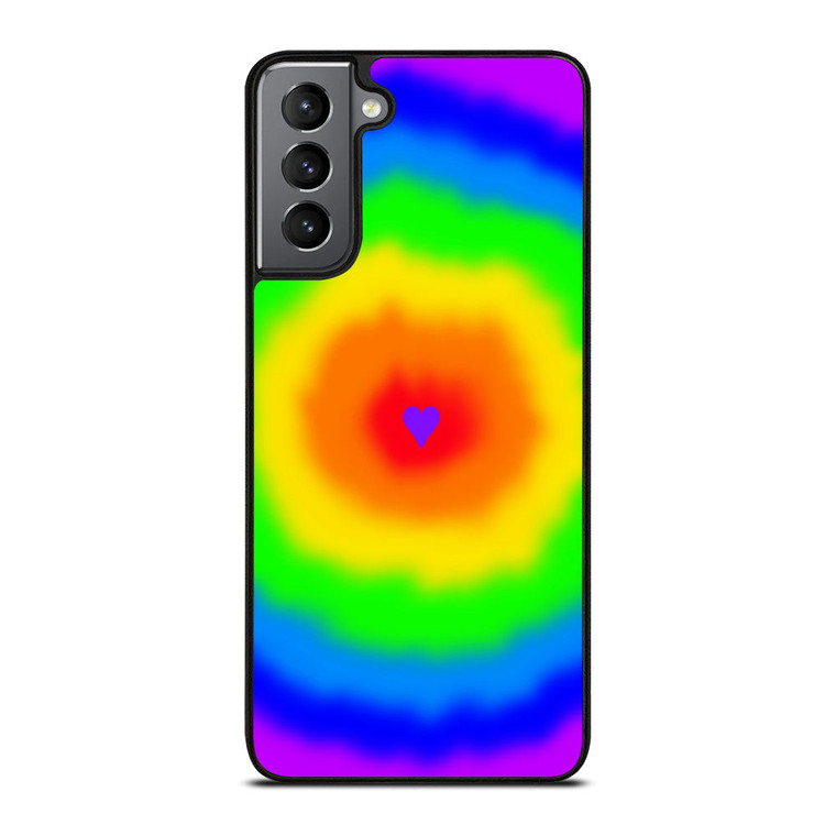 LOVE RAINBOW TIE DYE PATTERN Samsung Galaxy S21 Plus Case Cover