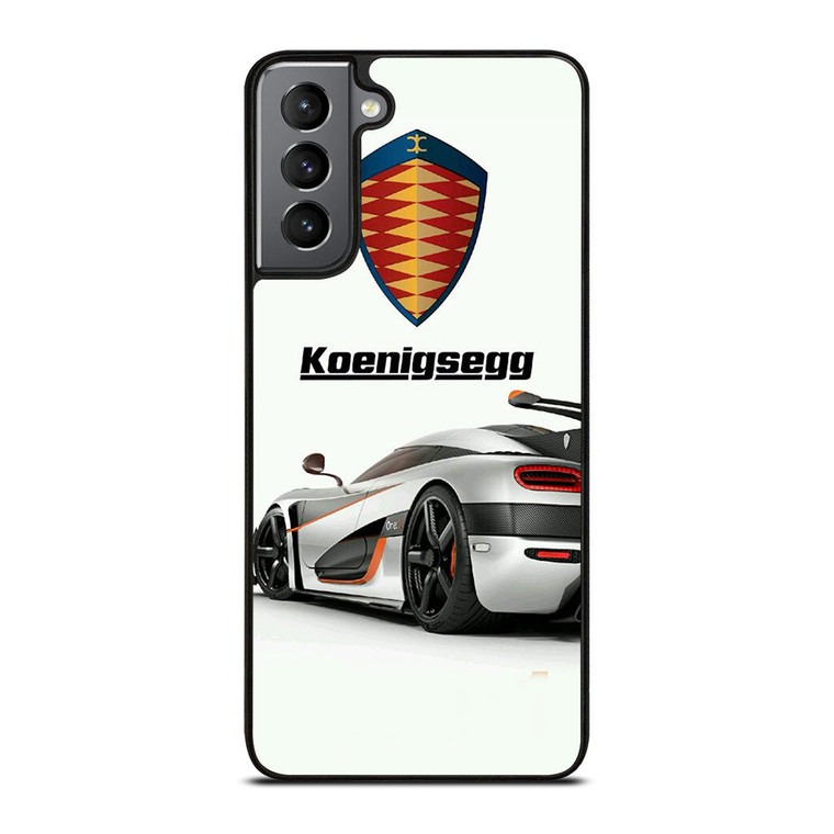 KOENIGSEGG WHITE CAR LOGO Samsung Galaxy S21 Plus Case Cover