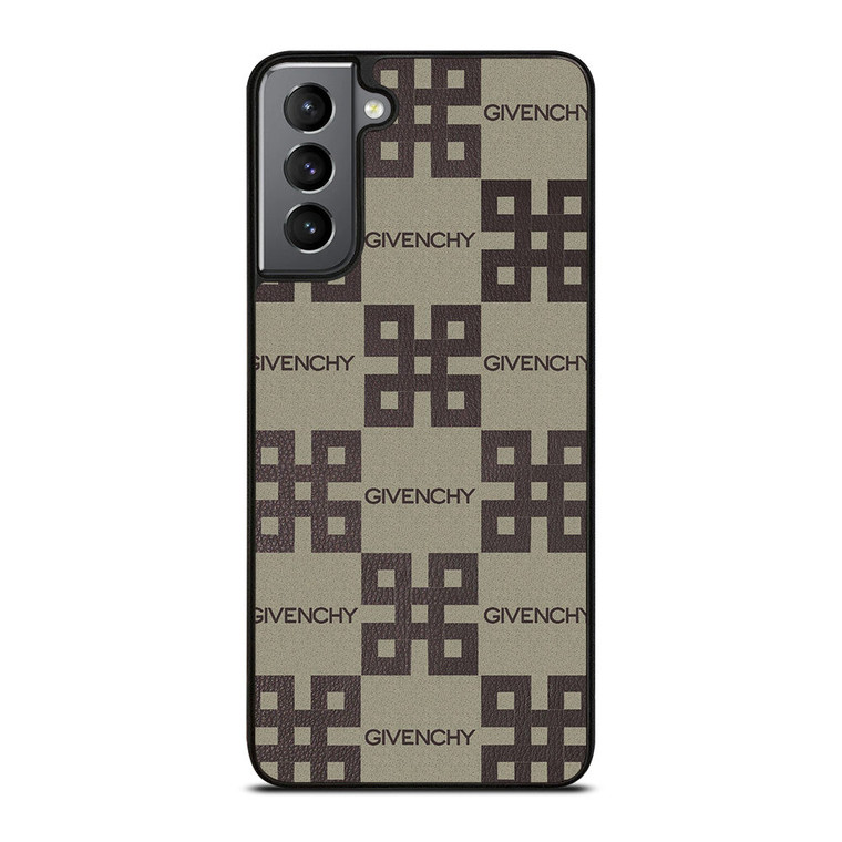 GIVENCHY LOGO COLLAGE LEATHER Samsung Galaxy S21 Plus Case Cover