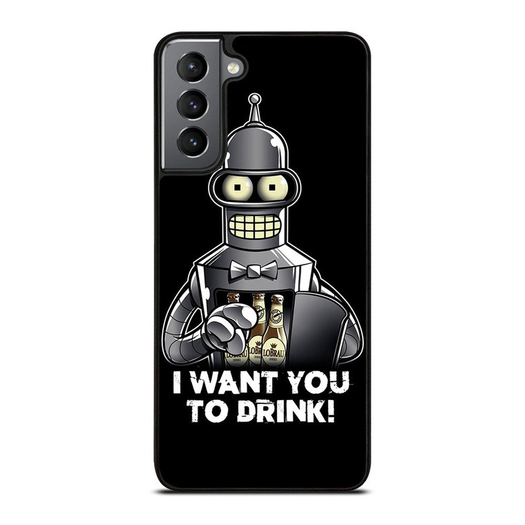 FUTURAMA BENDER QUOTE Samsung Galaxy S21 Plus Case Cover