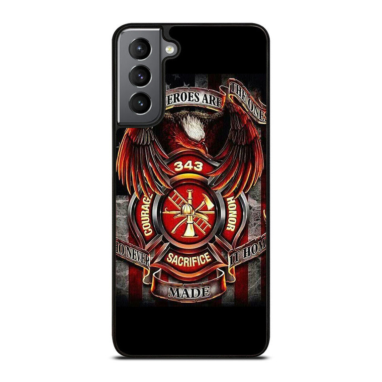 FIREFIGHTER FIREMAN HEROES Samsung Galaxy S21 Plus Case Cover