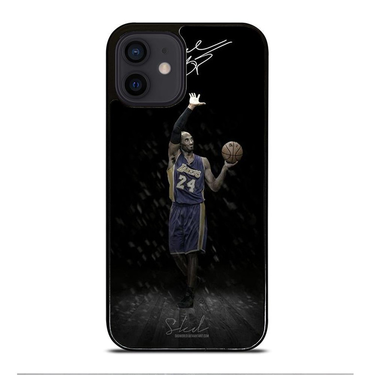 LA LAKERS KOBE BRYANT SIGNATURE 2 iPhone 12 Mini Case Cover