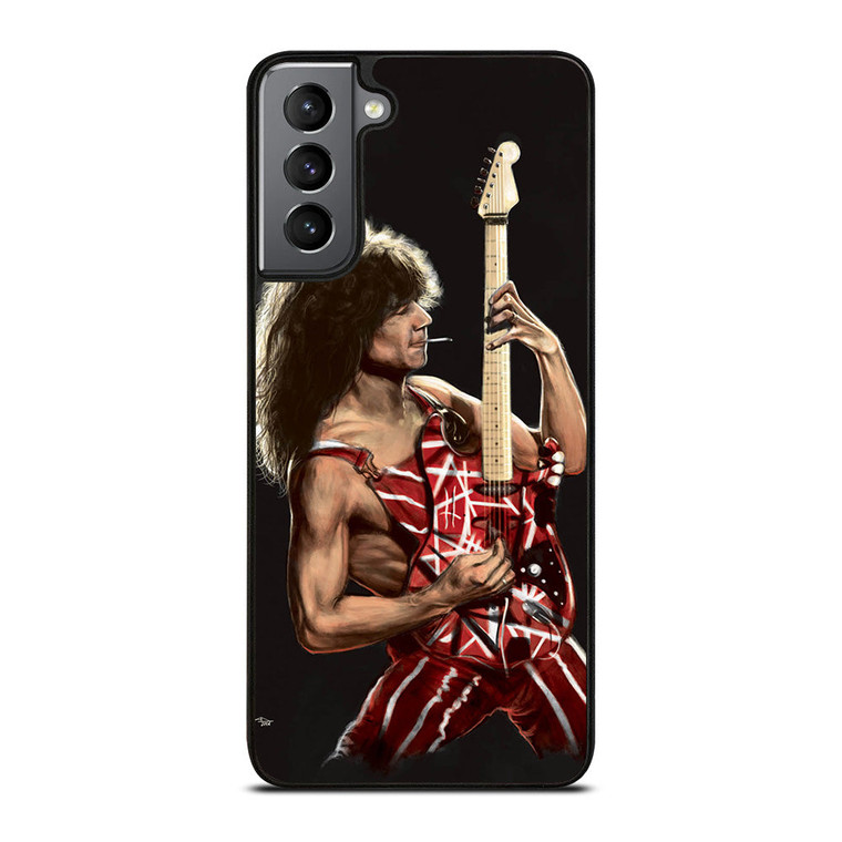 EDDIE VAN HALEN AND GUITAR Samsung Galaxy S21 Plus Case Cover