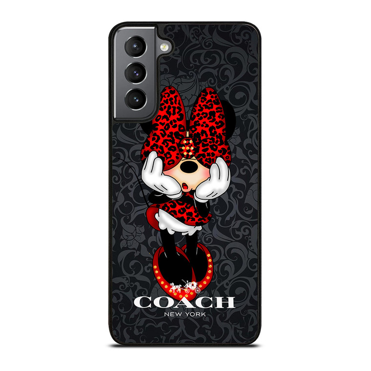 COACH MINNIE MOUSE CARTOON Samsung Galaxy S21 Plus Case Cover