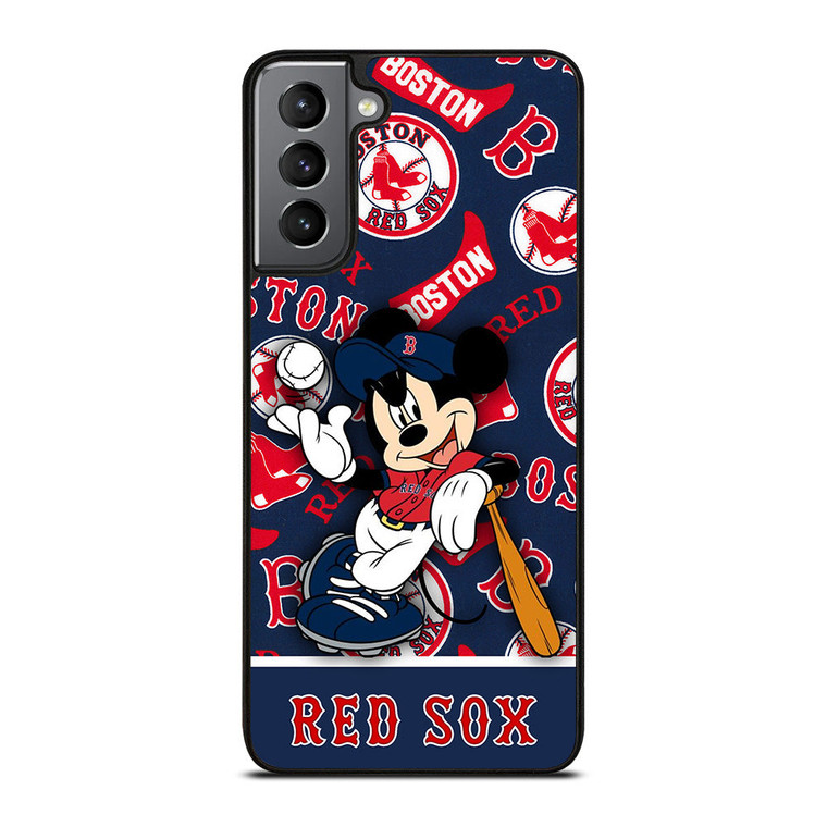 BOSTON RED SOX MICKEY MOUSE Samsung Galaxy S21 Plus Case Cover