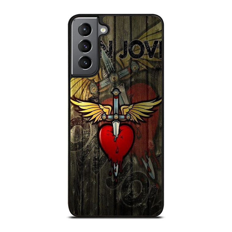 BON JOVI WOODEN LOGO Samsung Galaxy S21 Plus Case Cover
