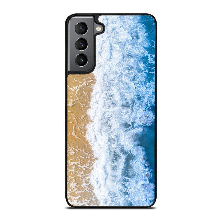 BLUE BEACH WAVES Samsung Galaxy S21 Plus Case Cover