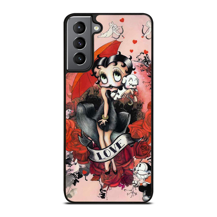 BETTY BOOP LOVE CARTOON Samsung Galaxy S21 Plus Case Cover