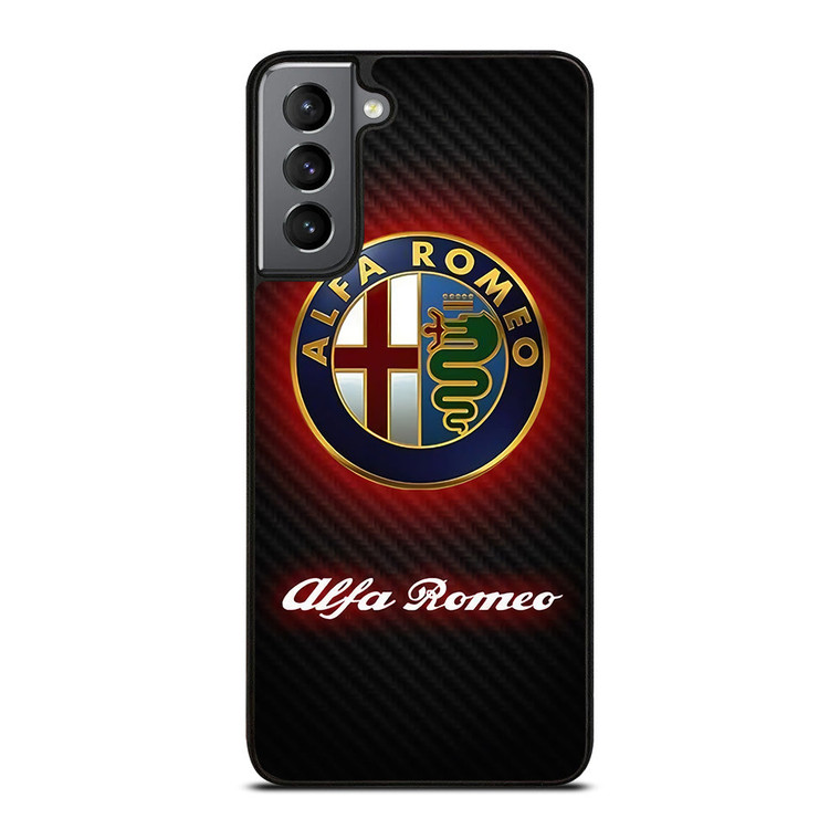 ALFA ROMEO RED CARBON LOGO Samsung Galaxy S21 Plus Case Cover