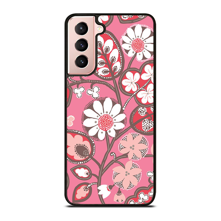 BLUSH PINK VERA BRADLEY PRINT Samsung Galaxy S21 Case Cover