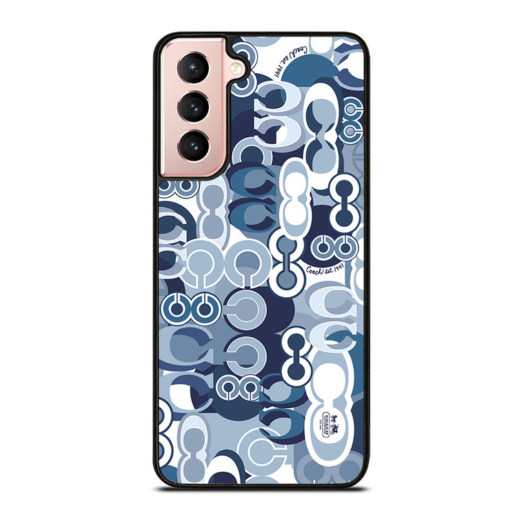 COACH NEW YORK BLUE Samsung Galaxy S21 Case Cover