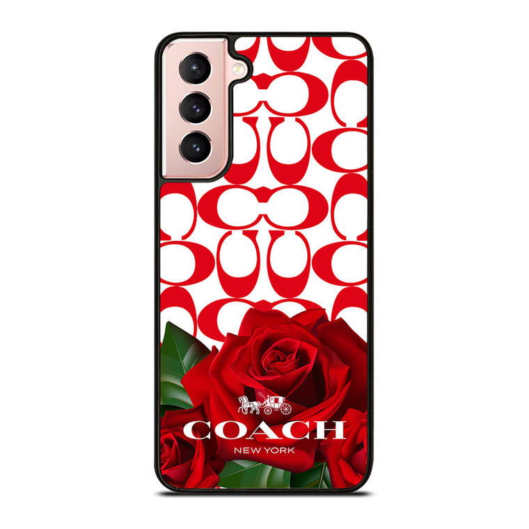 COACH NEW YORK FLOWER 4 Samsung Galaxy S21 Case Cover