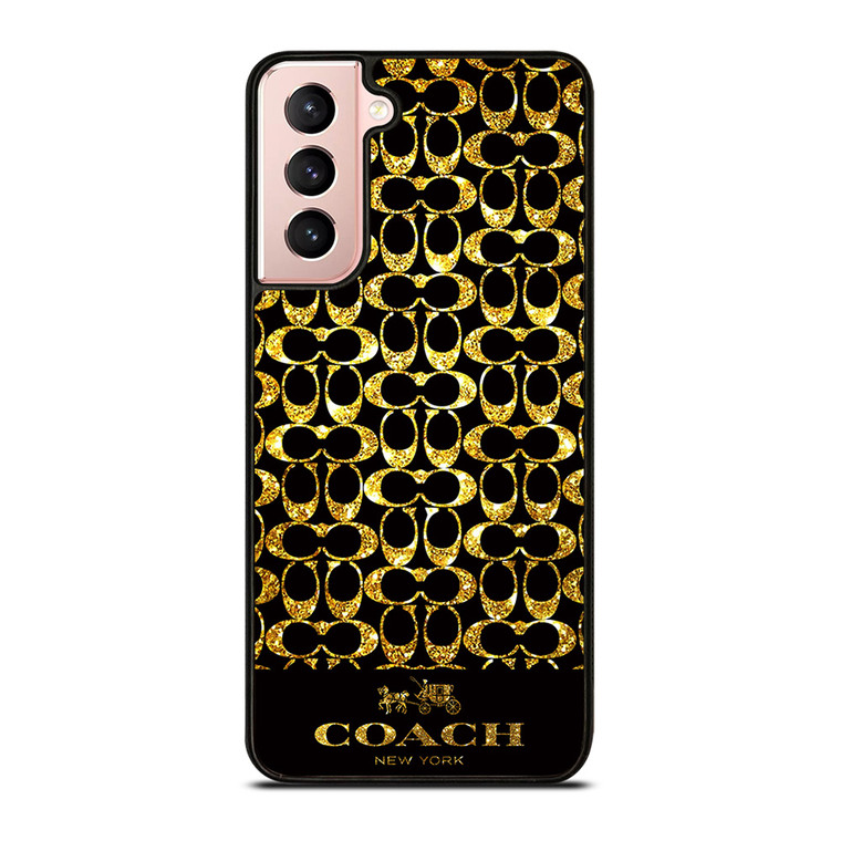 COACH NEW YORK GOLD Samsung Galaxy S21 Case Cover