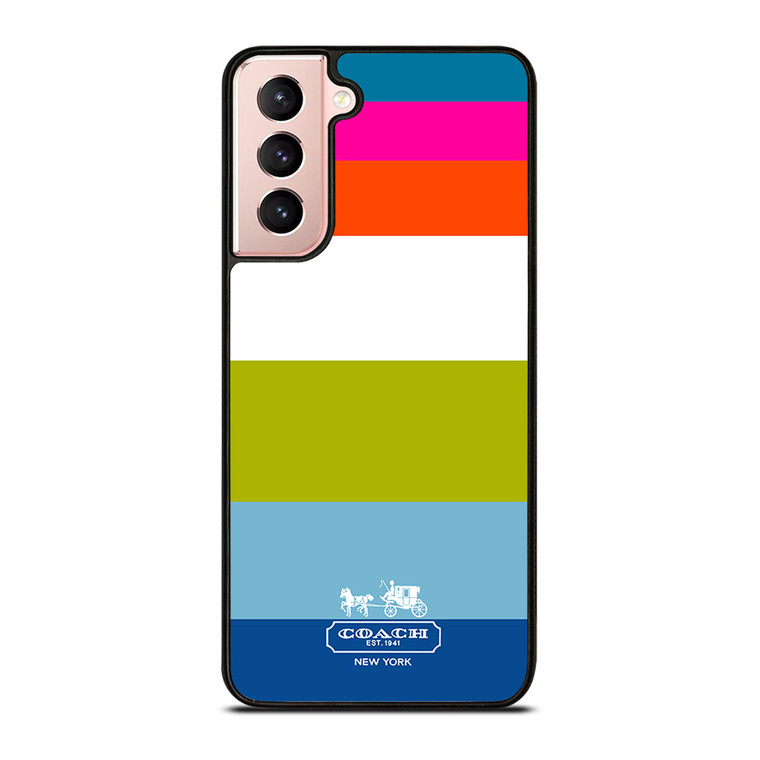 COACH NEW YORK STRIPE Samsung Galaxy S21 Case Cover COACH NEW YORK STRIPE Samsung Galaxy S21 Case Cover