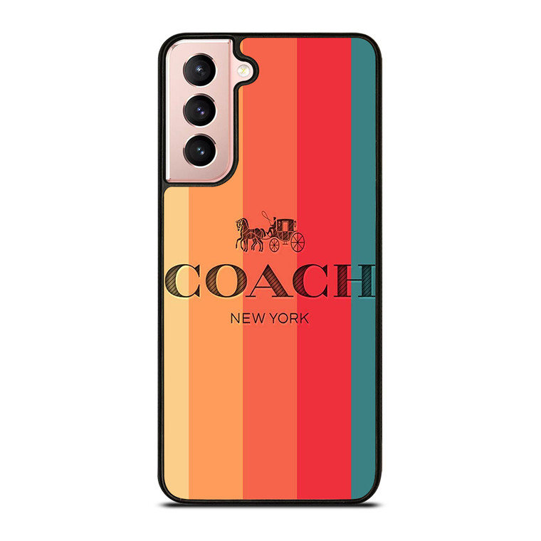 COACH NEW YORK STRIPES 2 Samsung Galaxy S21 Case Cover