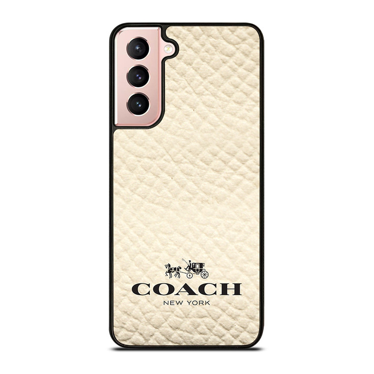 COACH NEW YORK WHITE Samsung Galaxy S21 Case Cover