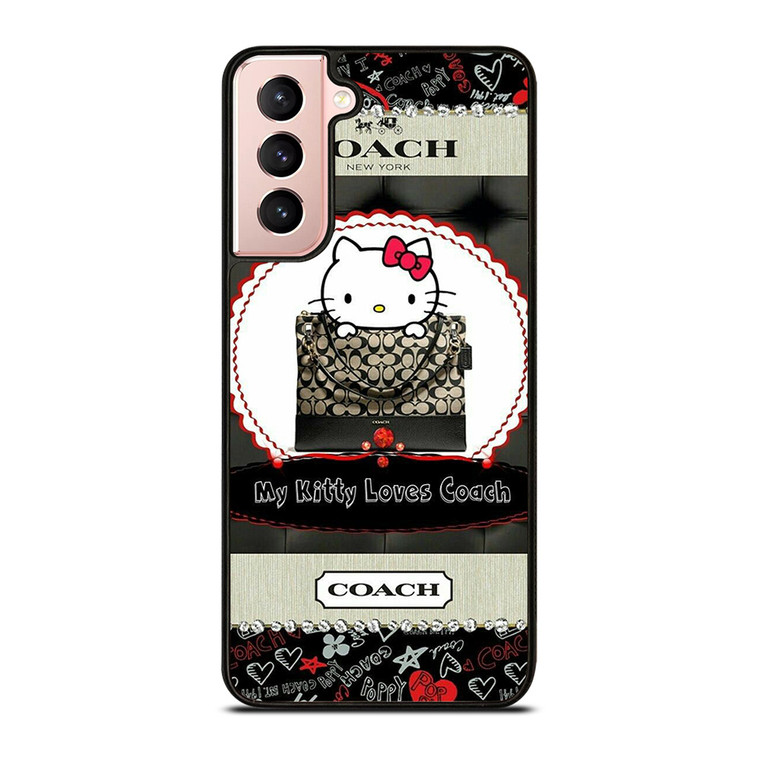 HELLO KITTY LOVES COACH Samsung Galaxy S21 Case Cover HELLO KITTY LOVES COACH Samsung Galaxy S21 Case Cover