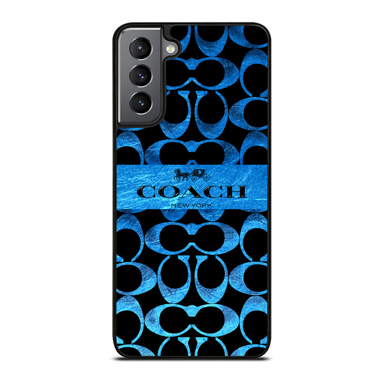 COACH NEW YORK BLUE 2 Samsung Galaxy S21 Plus Case Cover