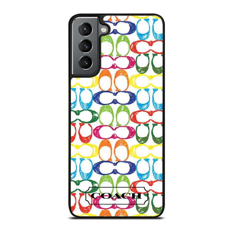 COACH NEW YORK COLORFUL 2 Samsung Galaxy S21 Plus Case Cover